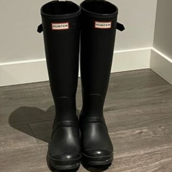 HUNTER size 6 - Women's Tour Foldable Tall Rain Boots - Picture 4 of 4
